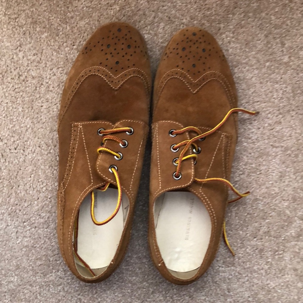 Hawking McGill Suede wingtip shoe